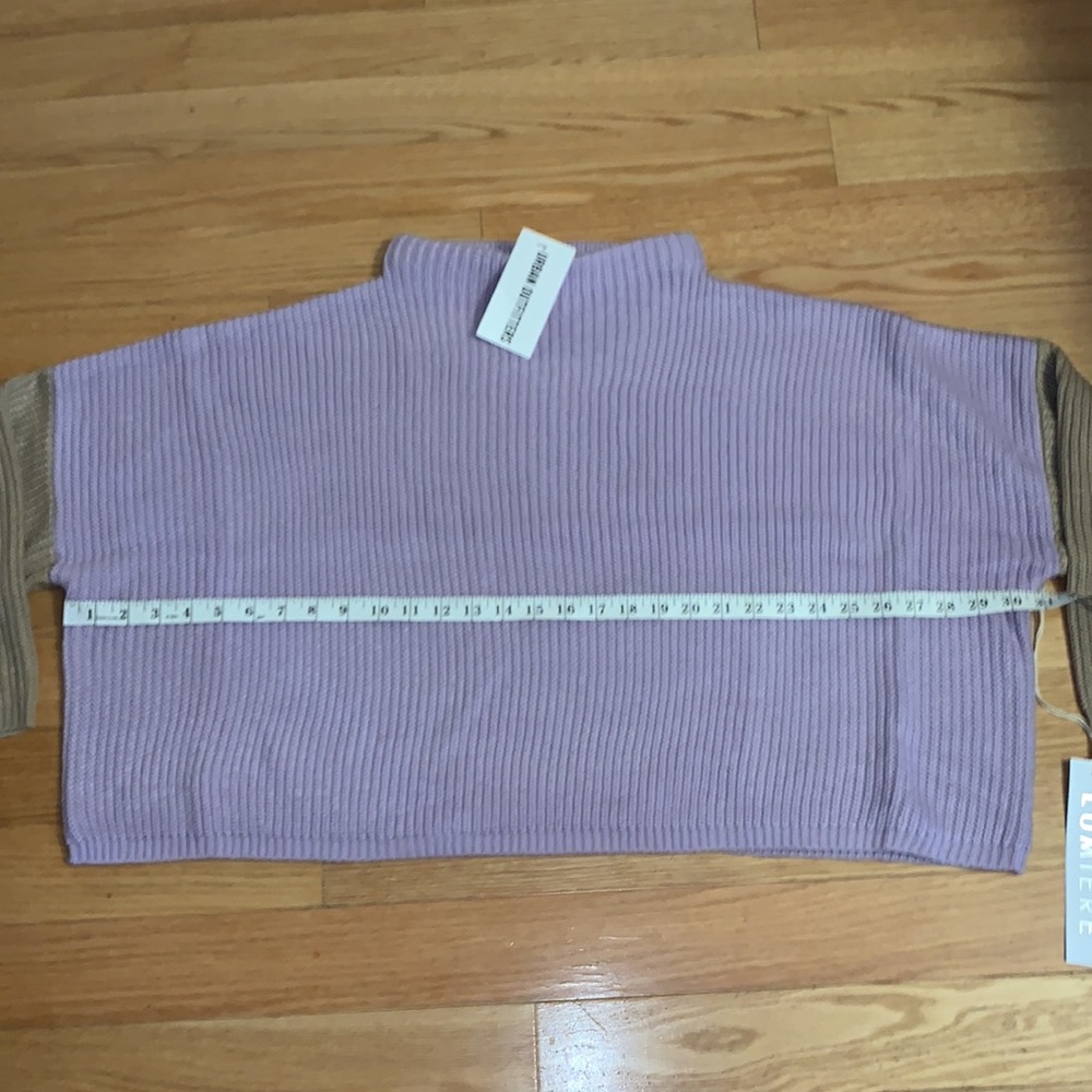 Lumiere Color Block Sweater Large - image 8
